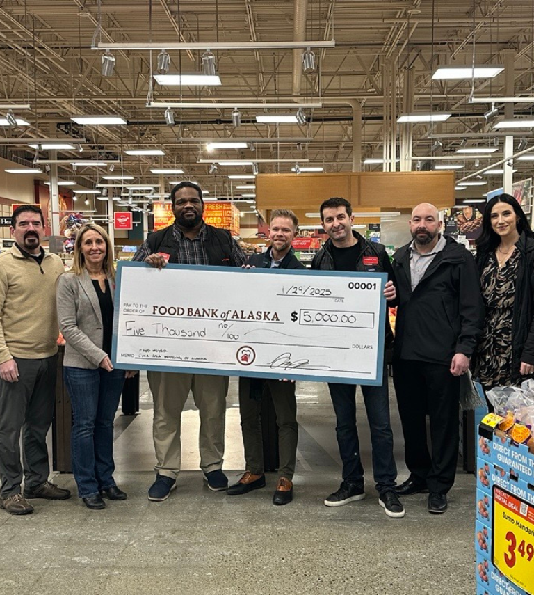 Check presentation at Fred Meyer on Abbott in Anchorage