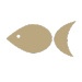 Icon of a geometrical fish